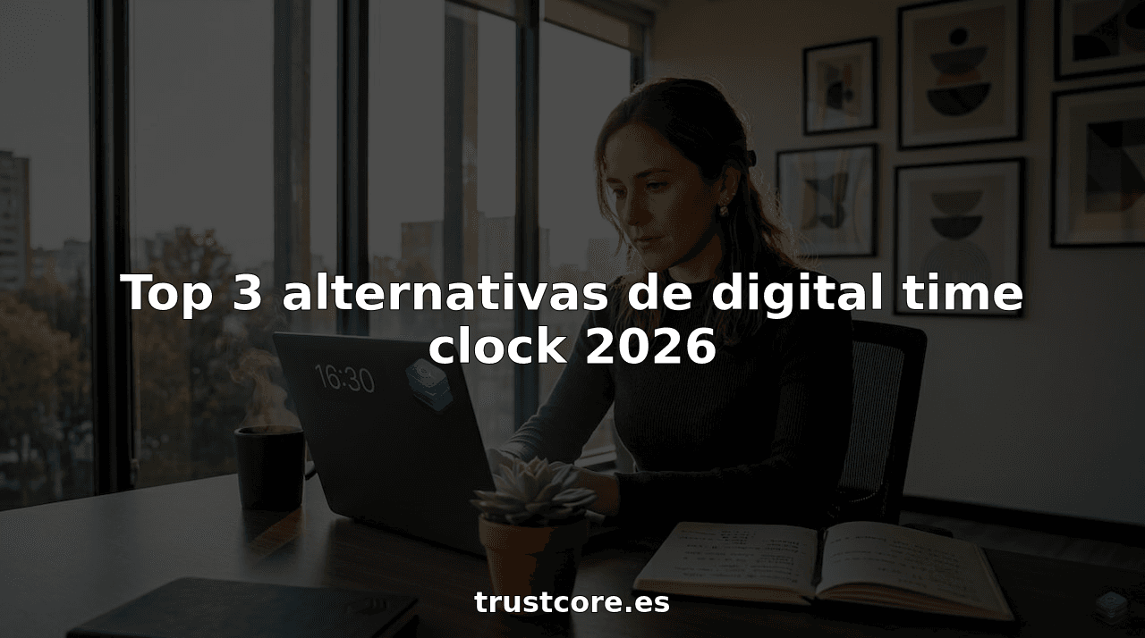 Top 3 alternativas de digital time clock 2026